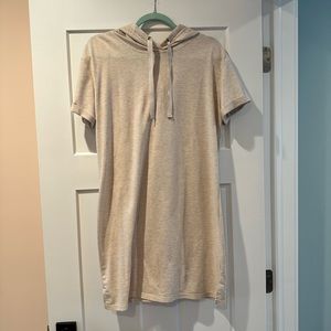 Hooded t-shirt dress